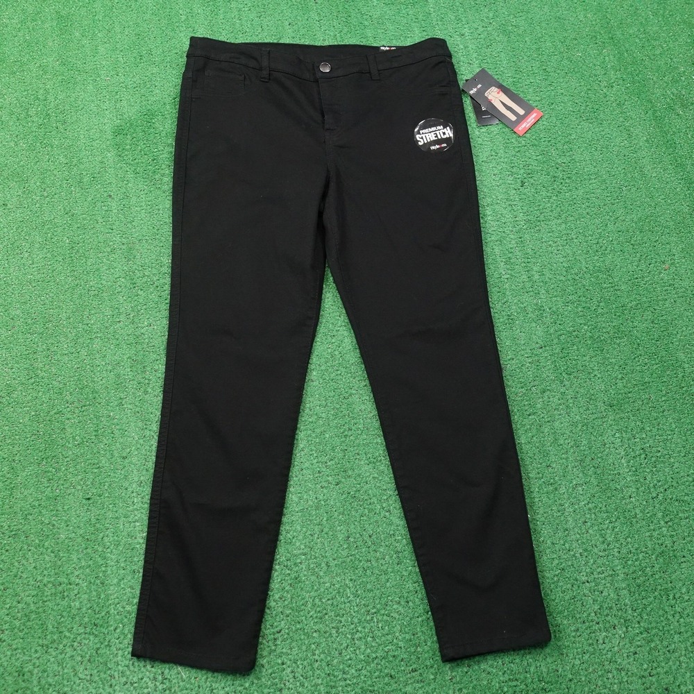 Style & Co Pants Womens 10 Tummy Control Ankleโ Premium Stretch Slim Fit -O2